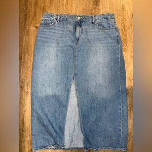 Classic Blue Jean Skirt